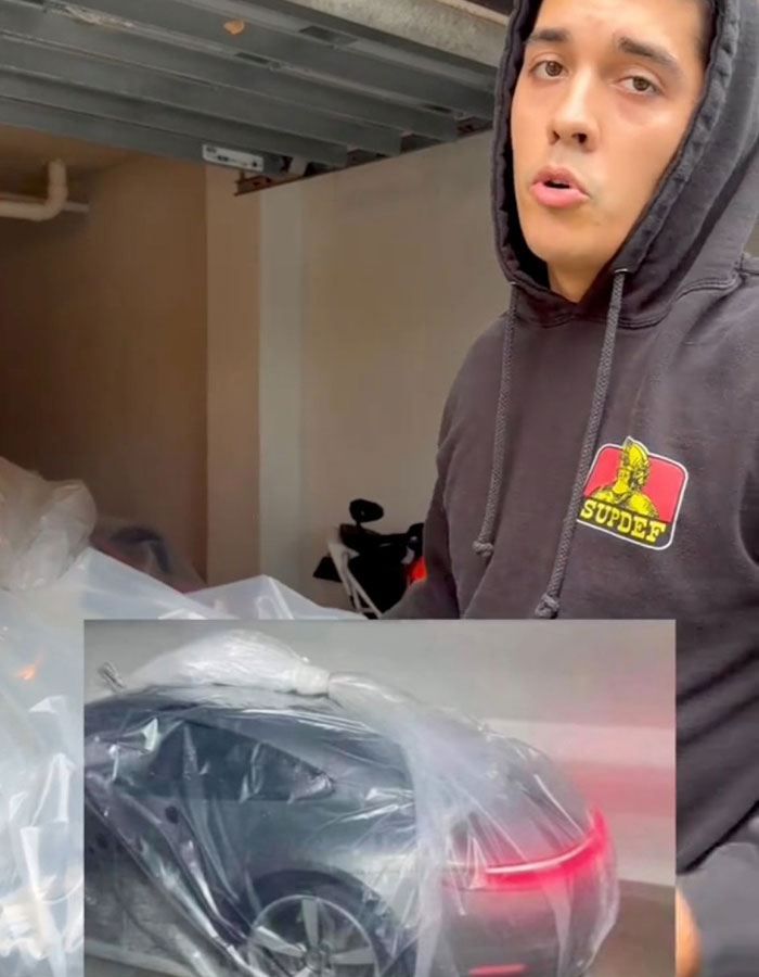 Man Roasted For Wrapping Brand-New Corvette In Plastic To Protect It From Hurricane Milton Man Roasted For Wrapping Brand-New Corvette In Plastic To Protect It From Hurricane Milton