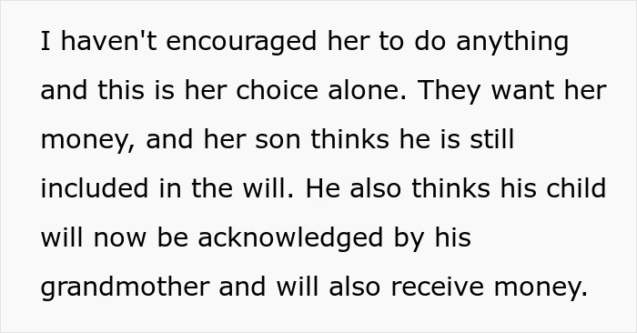 “Too Bad For Her”: Ex-Husband And Mistress Think They’re Getting MIL’s Money, Are Very Wrong “Too Bad For Her”: Ex-Husband And Mistress Think They’re Getting MIL’s Money, Are Very Wrong