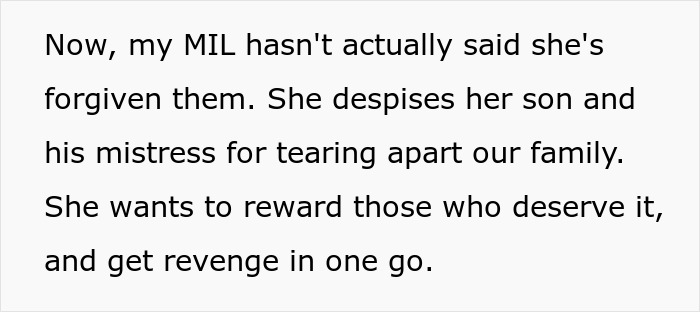 “Too Bad For Her”: Ex-Husband And Mistress Think They’re Getting MIL’s Money, Are Very Wrong “Too Bad For Her”: Ex-Husband And Mistress Think They’re Getting MIL’s Money, Are Very Wrong