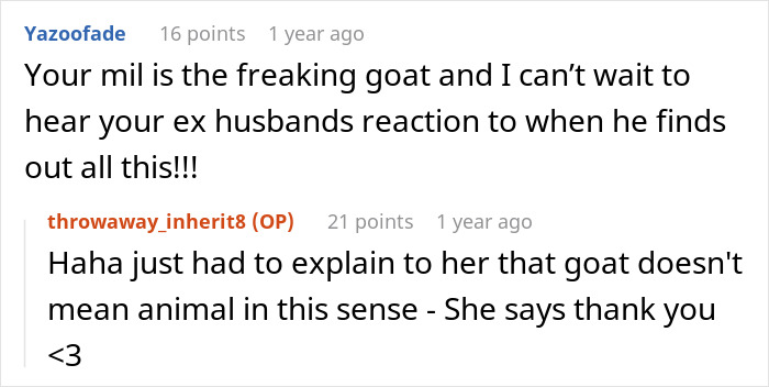 “Too Bad For Her”: Ex-Husband And Mistress Think They’re Getting MIL’s Money, Are Very Wrong “Too Bad For Her”: Ex-Husband And Mistress Think They’re Getting MIL’s Money, Are Very Wrong