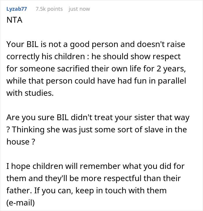 Lady Handles Chores For BIL And Nephews After Sis’ Passing, Asked To Leave For Skipping A Meal