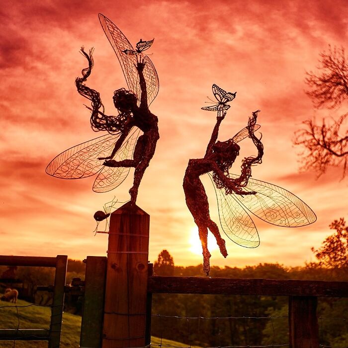 27 Magical Wire Sculptures Of Fairies, Created By Robin Wight (New Pics)