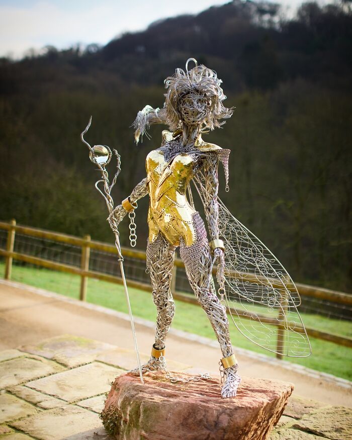 27 Magical Wire Sculptures Of Fairies, Created By Robin Wight (New Pics)