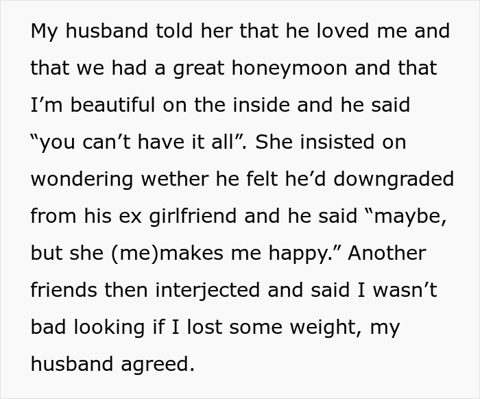 Newlywed Learns Husband Doesn’t Find Her Attractive After Eavesdropping On His Conversation Newlywed Learns Husband Doesn’t Find Her Attractive After Eavesdropping On His Conversation