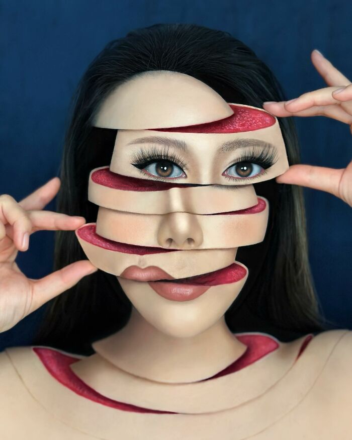 29 Incredible Makeup Illusions By This Artist That Might Make You Question Reality (New Pics) 29 Incredible Makeup Illusions By This Artist That Might Make You Question Reality (New Pics)