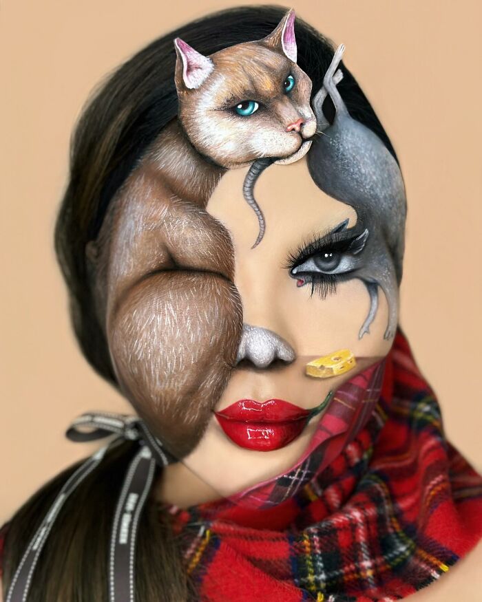 29 Incredible Makeup Illusions By This Artist That Might Make You Question Reality (New Pics) 29 Incredible Makeup Illusions By This Artist That Might Make You Question Reality (New Pics)