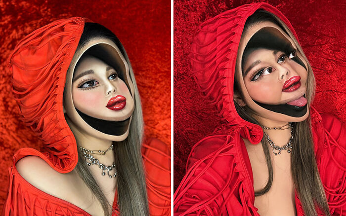 29 Incredible Makeup Illusions By This Artist That Might Make You Question Reality (New Pics) 29 Incredible Makeup Illusions By This Artist That Might Make You Question Reality (New Pics)