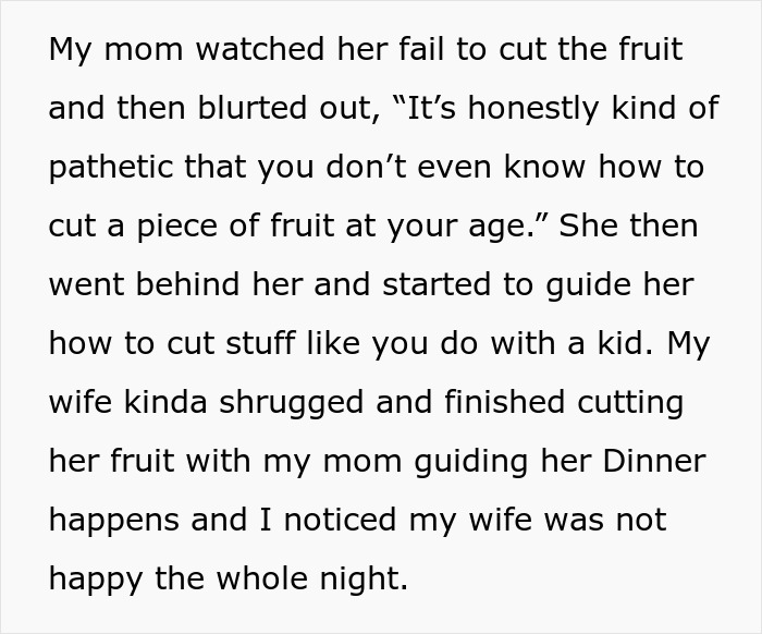 Woman Doesn’t Even Know How To Cut Fruit, MIL Calls Her Pathetic Woman Doesn’t Even Know How To Cut Fruit, MIL Calls Her Pathetic
