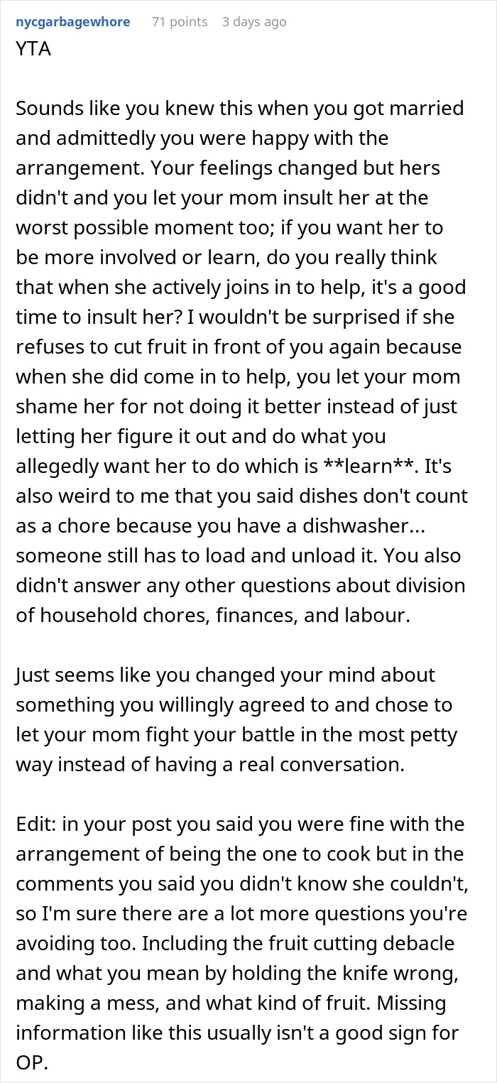 Woman Doesn’t Even Know How To Cut Fruit, MIL Calls Her Pathetic Woman Doesn’t Even Know How To Cut Fruit, MIL Calls Her Pathetic