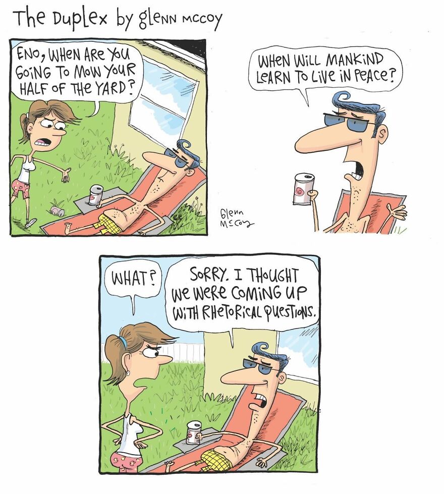 17 Brilliantly Absurd Comics By Glenn McCoy That Poke Fun At Life’s Peculiarities (New Pics) 17 Brilliantly Absurd Comics By Glenn McCoy That Poke Fun At Life’s Peculiarities (New Pics)