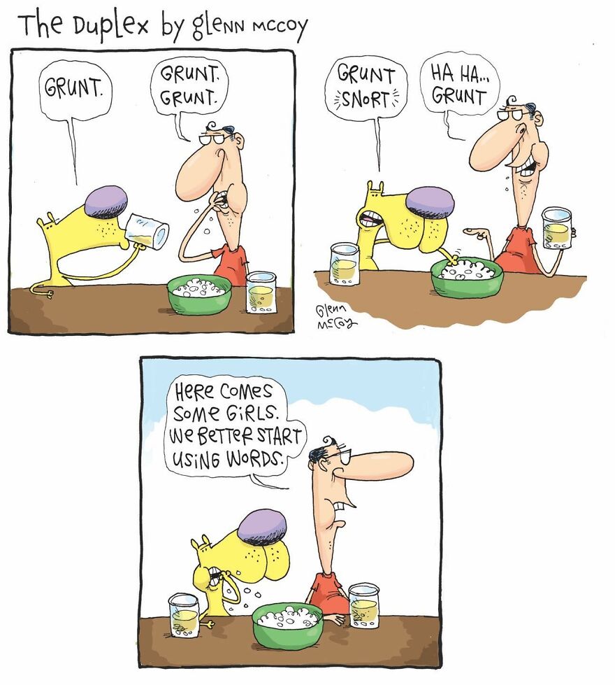 17 Brilliantly Absurd Comics By Glenn McCoy That Poke Fun At Life’s Peculiarities (New Pics) 17 Brilliantly Absurd Comics By Glenn McCoy That Poke Fun At Life’s Peculiarities (New Pics)