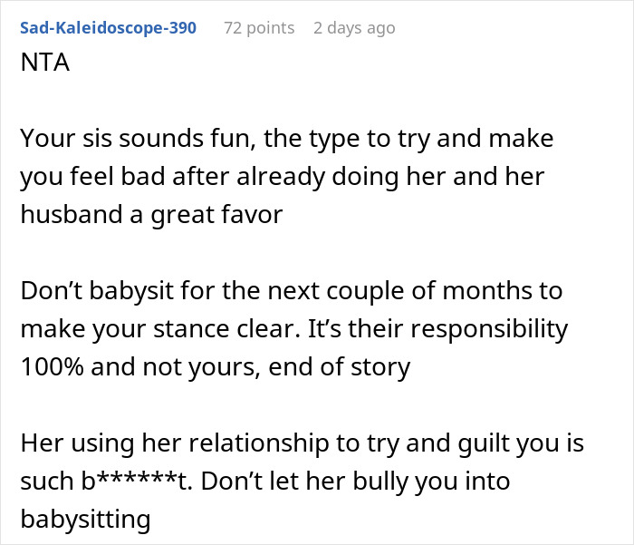 Mom Pressures Brother To Babysit Every Weekend To Help Save Her Marriage, Gets A Reality Check Mom Pressures Brother To Babysit Every Weekend To Help Save Her Marriage, Gets A Reality Check