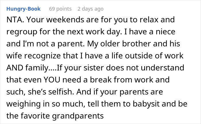 Mom Pressures Brother To Babysit Every Weekend To Help Save Her Marriage, Gets A Reality Check Mom Pressures Brother To Babysit Every Weekend To Help Save Her Marriage, Gets A Reality Check