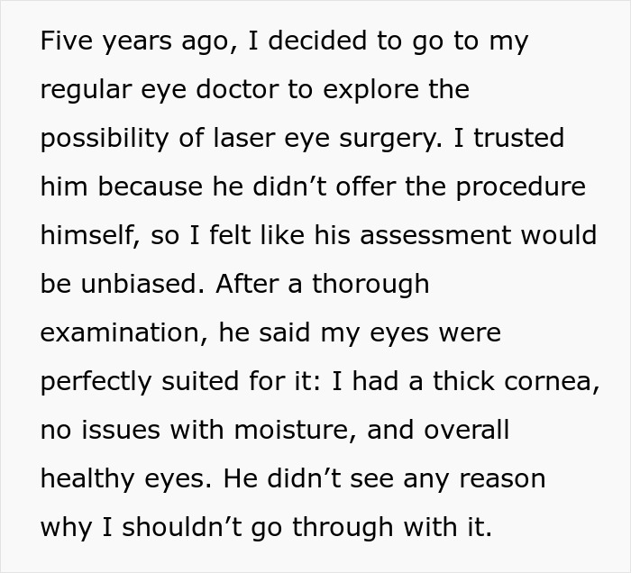 “I Regret Having My Eyes Lasered”: Netizen Candidly Talks About Surgery Results 5 Years Later “I Regret Having My Eyes Lasered”: Netizen Candidly Talks About Surgery Results 5 Years Later