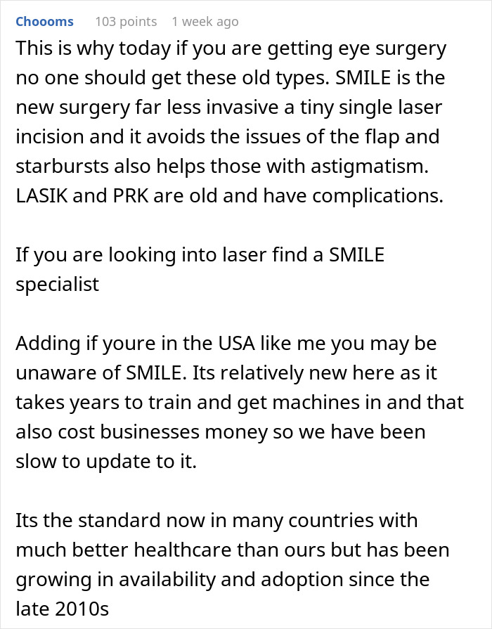 “I Regret Having My Eyes Lasered”: Netizen Candidly Talks About Surgery Results 5 Years Later “I Regret Having My Eyes Lasered”: Netizen Candidly Talks About Surgery Results 5 Years Later