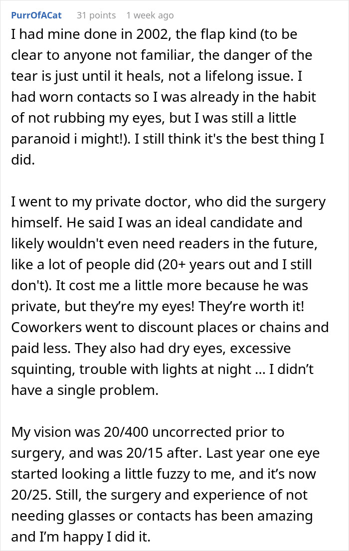 “I Regret Having My Eyes Lasered”: Netizen Candidly Talks About Surgery Results 5 Years Later “I Regret Having My Eyes Lasered”: Netizen Candidly Talks About Surgery Results 5 Years Later