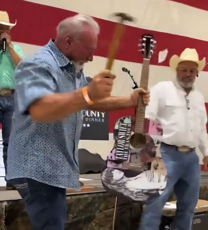 “Childish”: Man Speaks Out After Spending $4k On ‘Signed’ Taylor Swift Guitar Only To Destroy It “Childish”: Man Speaks Out After Spending $4k On ‘Signed’ Taylor Swift Guitar Only To Destroy It