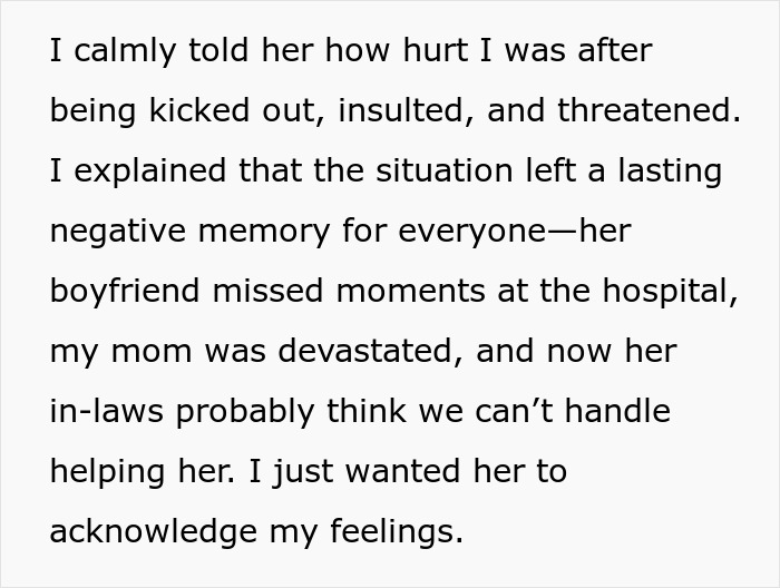 Woman Withholds Her Baby From Mom And Sister After They Disappointed Her While She Was In Labor Woman Withholds Her Baby From Mom And Sister After They Disappointed Her While She Was In Labor