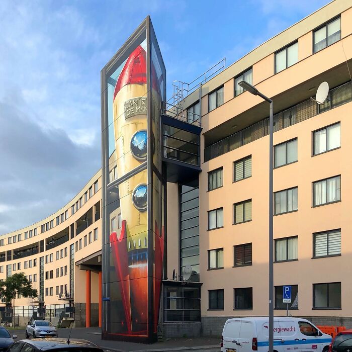 Dutch Artist Created 30 Jaw-Dropping Murals On Building Walls Dutch Artist Created 30 Jaw-Dropping Murals On Building Walls