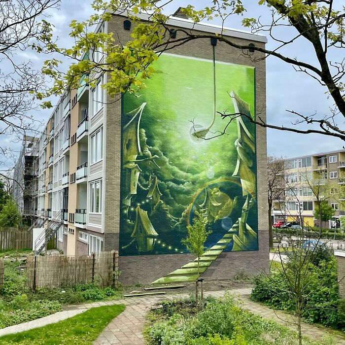 Dutch Artist Created 30 Jaw-Dropping Murals On Building Walls Dutch Artist Created 30 Jaw-Dropping Murals On Building Walls