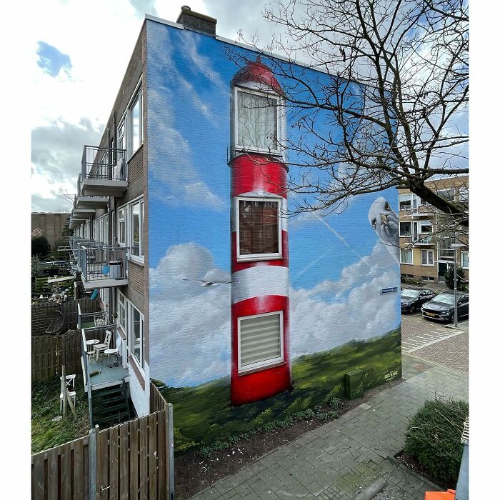 Dutch Artist Created 30 Jaw-Dropping Murals On Building Walls Dutch Artist Created 30 Jaw-Dropping Murals On Building Walls