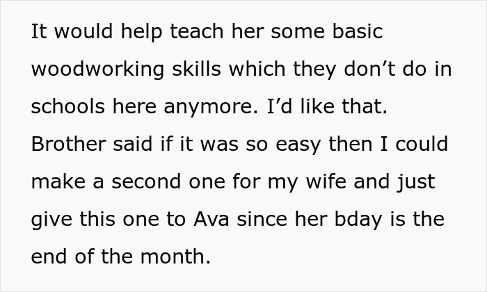 “Am I The [Jerk] For Not Giving The ‘Dollhouse’ I Built To My Niece, But To My Wife As A Gift?&#8221;