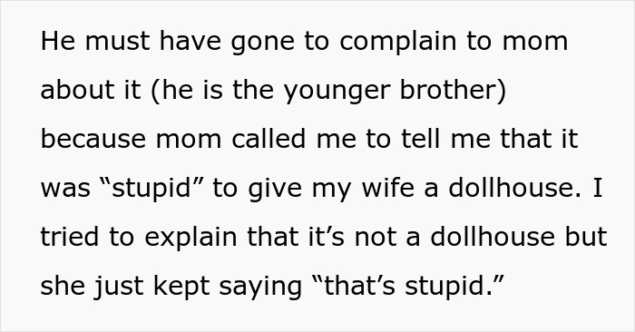“Am I The [Jerk] For Not Giving The ‘Dollhouse’ I Built To My Niece, But To My Wife As A Gift?&#8221;