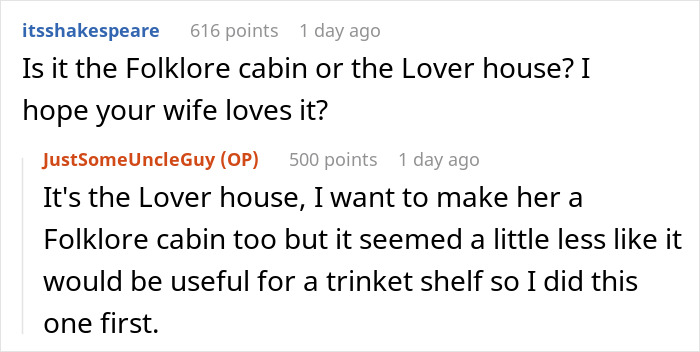 “Am I The [Jerk] For Not Giving The ‘Dollhouse’ I Built To My Niece, But To My Wife As A Gift?&#8221;