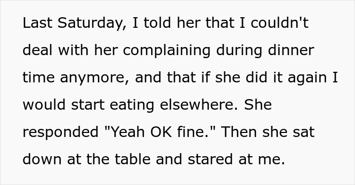 Man Is Sick Of Being Forced To Suffer Through Every Dinner With GF, Finally Loses Patience Man Is Sick Of Being Forced To Suffer Through Every Dinner With GF, Finally Loses Patience