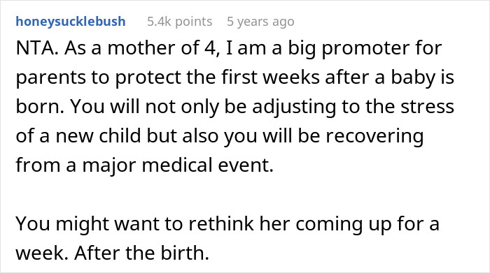 &ldquo;[Am I The Jerk] For Telling My Mom I Won&rsquo;t Help With Sister&rsquo;s Wedding Prep After Giving Birth?&rdquo;