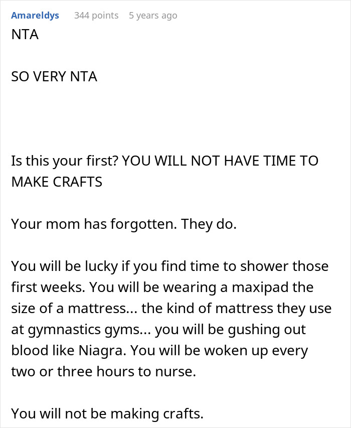 &ldquo;[Am I The Jerk] For Telling My Mom I Won&rsquo;t Help With Sister&rsquo;s Wedding Prep After Giving Birth?&rdquo;