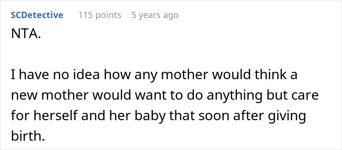 &ldquo;[Am I The Jerk] For Telling My Mom I Won&rsquo;t Help With Sister&rsquo;s Wedding Prep After Giving Birth?&rdquo;