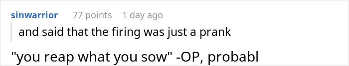 Employee Comes Back After Time Off Just To Get Fired, They Make Sure The Company Regrets It Employee Comes Back After Time Off Just To Get Fired, They Make Sure The Company Regrets It