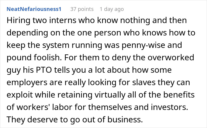 Employee Comes Back After Time Off Just To Get Fired, They Make Sure The Company Regrets It Employee Comes Back After Time Off Just To Get Fired, They Make Sure The Company Regrets It
