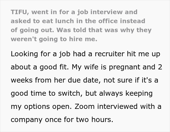 People Are Confused By This Man’s Excuse Not To Go Out For Lunch With A CEO, Costing Him A Job People Are Confused By This Man’s Excuse Not To Go Out For Lunch With A CEO, Costing Him A Job