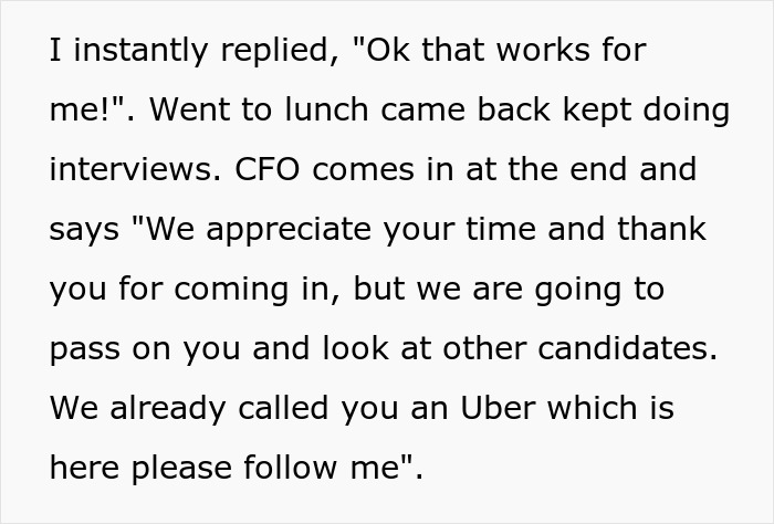 People Are Confused By This Man’s Excuse Not To Go Out For Lunch With A CEO, Costing Him A Job People Are Confused By This Man’s Excuse Not To Go Out For Lunch With A CEO, Costing Him A Job