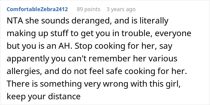 Teen Stops Cooking For Brother’s GF After Her Allergies Magically Keep Changing