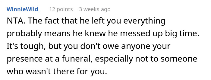 “I Didn’t Feel Anything”: Woman Refuses To Attend Dad’s Funeral, Is Shocked After Reading His Will