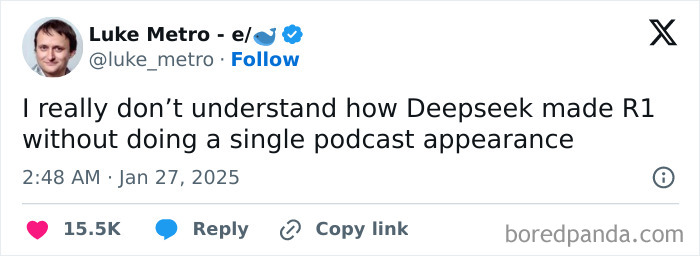 DeepSeek Is Conquering The AI World, While Folks Are Cracking Up Over Its Memes (33 Examples) DeepSeek Is Conquering The AI World, While Folks Are Cracking Up Over Its Memes (33 Examples)