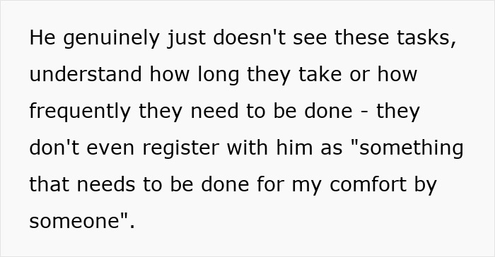 Man Is Blissfully Unaware Of How Much Housework His Partner Does, She Hits Her Breaking Point Man Is Blissfully Unaware Of How Much Housework His Partner Does, She Hits Her Breaking Point