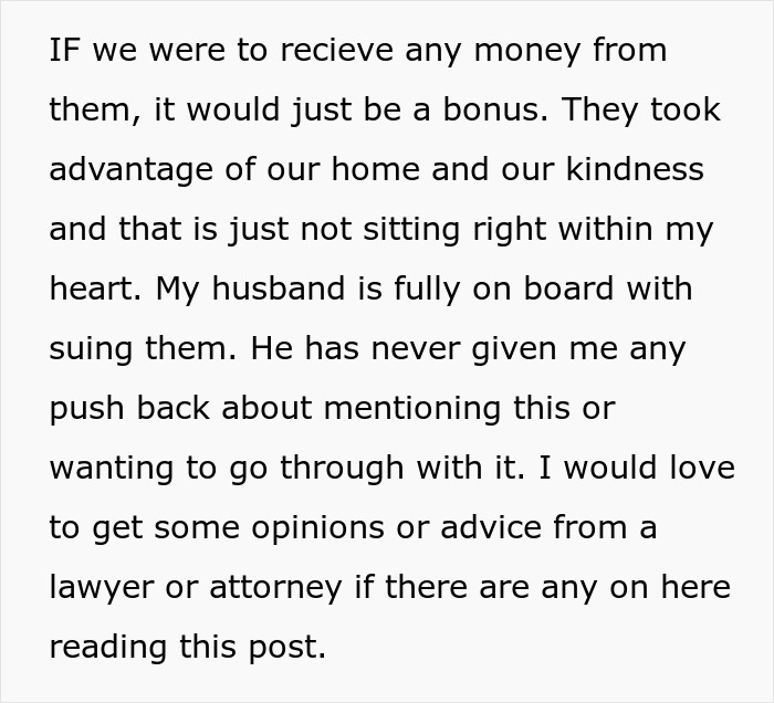 Woman Considers Taking Husband’s Family To Court For Racking Up A Huge Bill And Not Paying It Woman Considers Taking Husband’s Family To Court For Racking Up A Huge Bill And Not Paying It