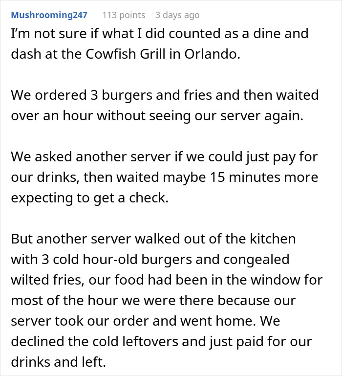 “I Waited For Them To Come By”: Man Gets Abandoned By Staff In A Restaurant, Dines And Dashes