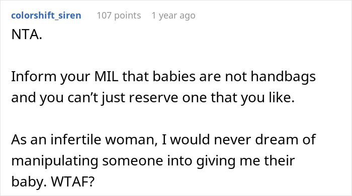 “Babies Are Not Handbags”: MIL Gets A Reality Check After Trying To Claim DIL’s Daughter’s Baby “Babies Are Not Handbags”: MIL Gets A Reality Check After Trying To Claim DIL’s Daughter’s Baby