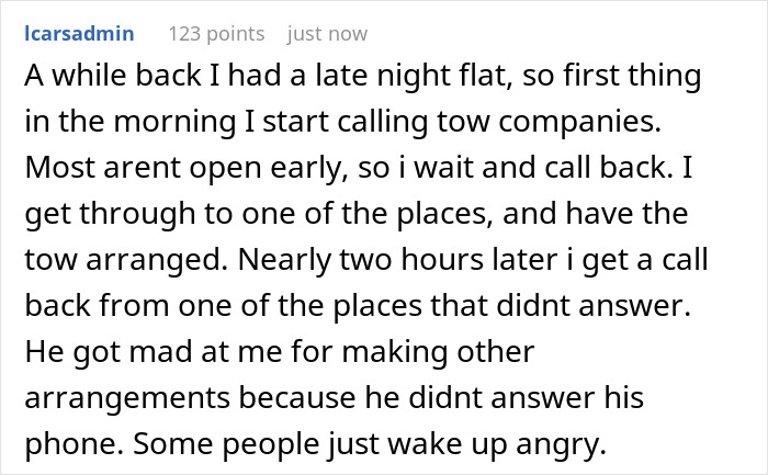 Towing Company Has Meltdown Over Insurance Covering Guy’s Bill, Threatens To Put His Car In A Ditch Towing Company Has Meltdown Over Insurance Covering Guy’s Bill, Threatens To Put His Car In A Ditch
