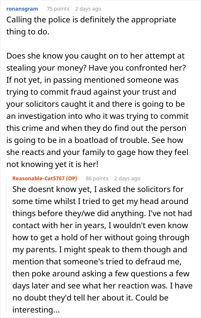 “I. Am. Livid”: Compassionate Call From Solicitors Reveals Sister’s Ploy To Steal Thousands “I. Am. Livid”: Compassionate Call From Solicitors Reveals Sister’s Ploy To Steal Thousands