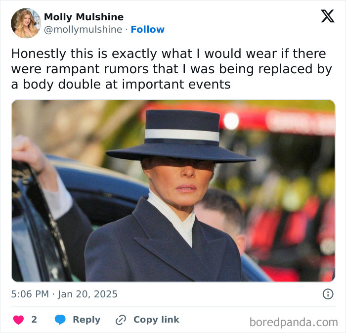 After Viral Outfit Memes, Melania Trump Hit With “Body Double” Conspiracy Theories After Viral Outfit Memes, Melania Trump Hit With “Body Double” Conspiracy Theories