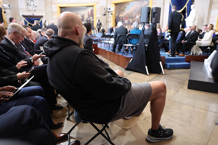 “Disrespectful To The Entire Country”: Senator Uses Gym Shorts At Presidential Inauguration “Disrespectful To The Entire Country”: Senator Uses Gym Shorts At Presidential Inauguration