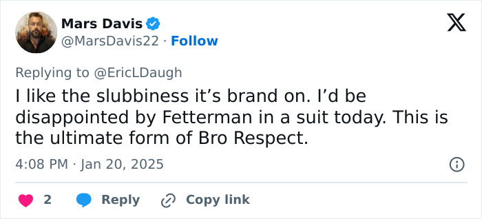 “Disrespectful To The Entire Country”: Senator Uses Gym Shorts At Presidential Inauguration “Disrespectful To The Entire Country”: Senator Uses Gym Shorts At Presidential Inauguration