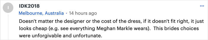 “Not Classy”: Australian Bride’s Wedding Dress Gets Torn Apart By Online Fashion Lovers “Not Classy”: Australian Bride’s Wedding Dress Gets Torn Apart By Online Fashion Lovers