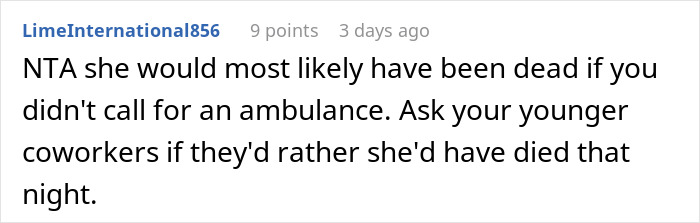 &ldquo;Am I The Jerk For Calling An Ambulance, Which Got My Coworker Fired?&rdquo;